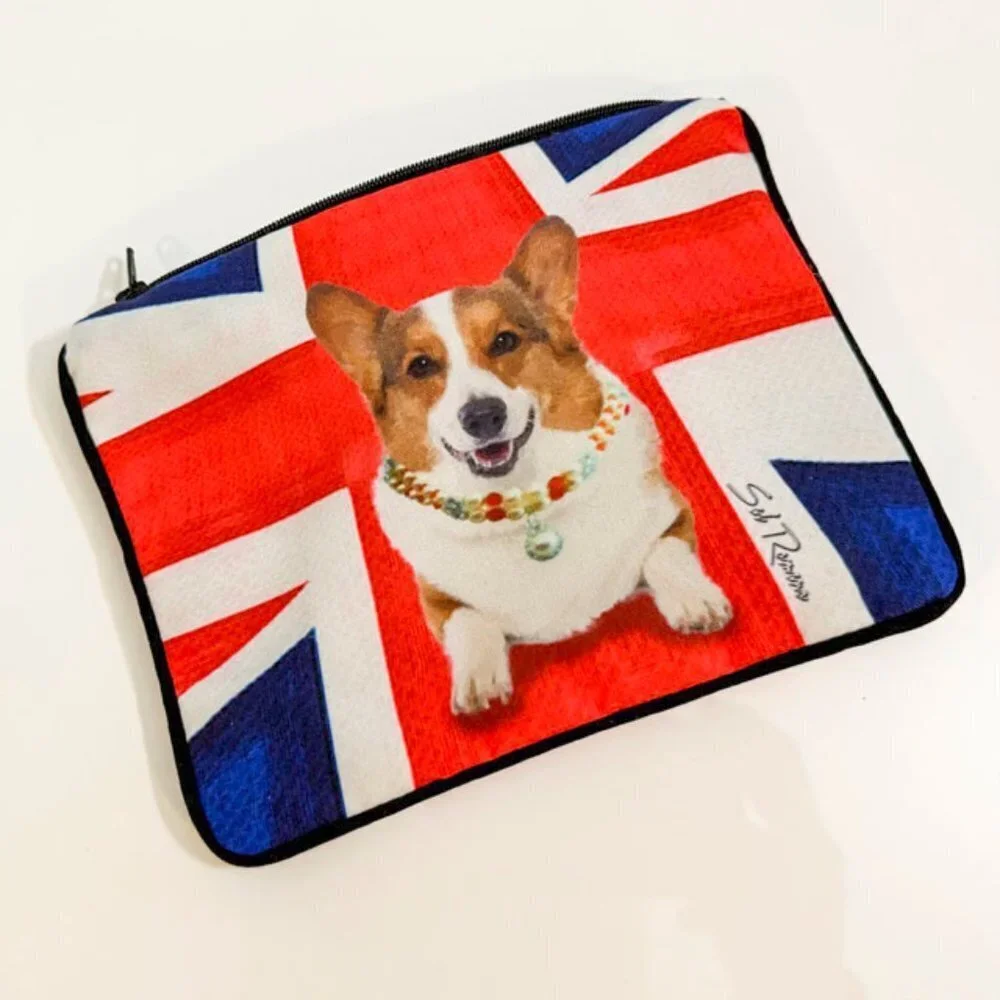 Monty The Corgi Cosmetic Pouch